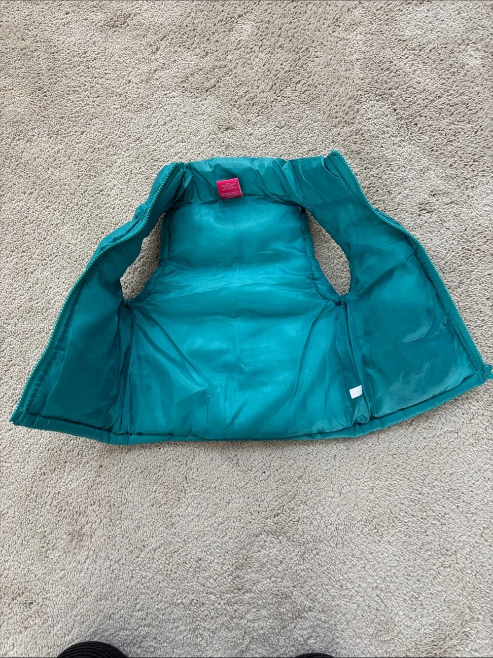 Kids Teal Blue Puffer Vest - Lightweight Sleeveless Jacket